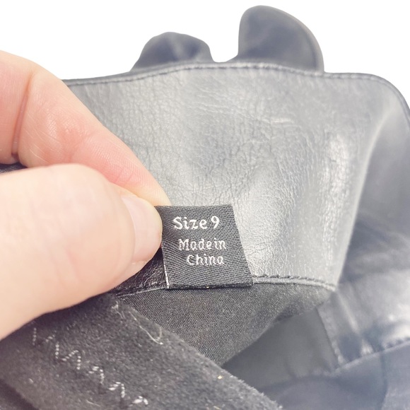 DOLCE VITA WOMEN’S SOLEI BOOT Black Western Knee High Heeled Boots Size 9 - Picture 15 of 15